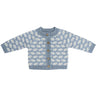 Smallstuff Blue Cardigan Ao Elephants Merino Ull