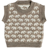 Smallstuff Nature Melange Vest Ao Elephants Merino Ull