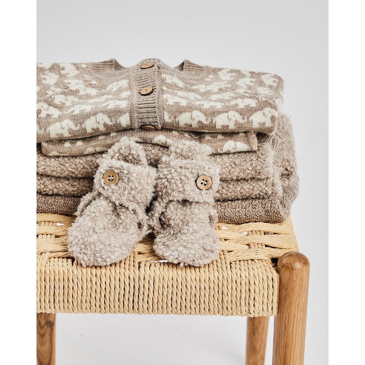 Smallstuff Nature Melange Kjole Square Strikk Merino Ull