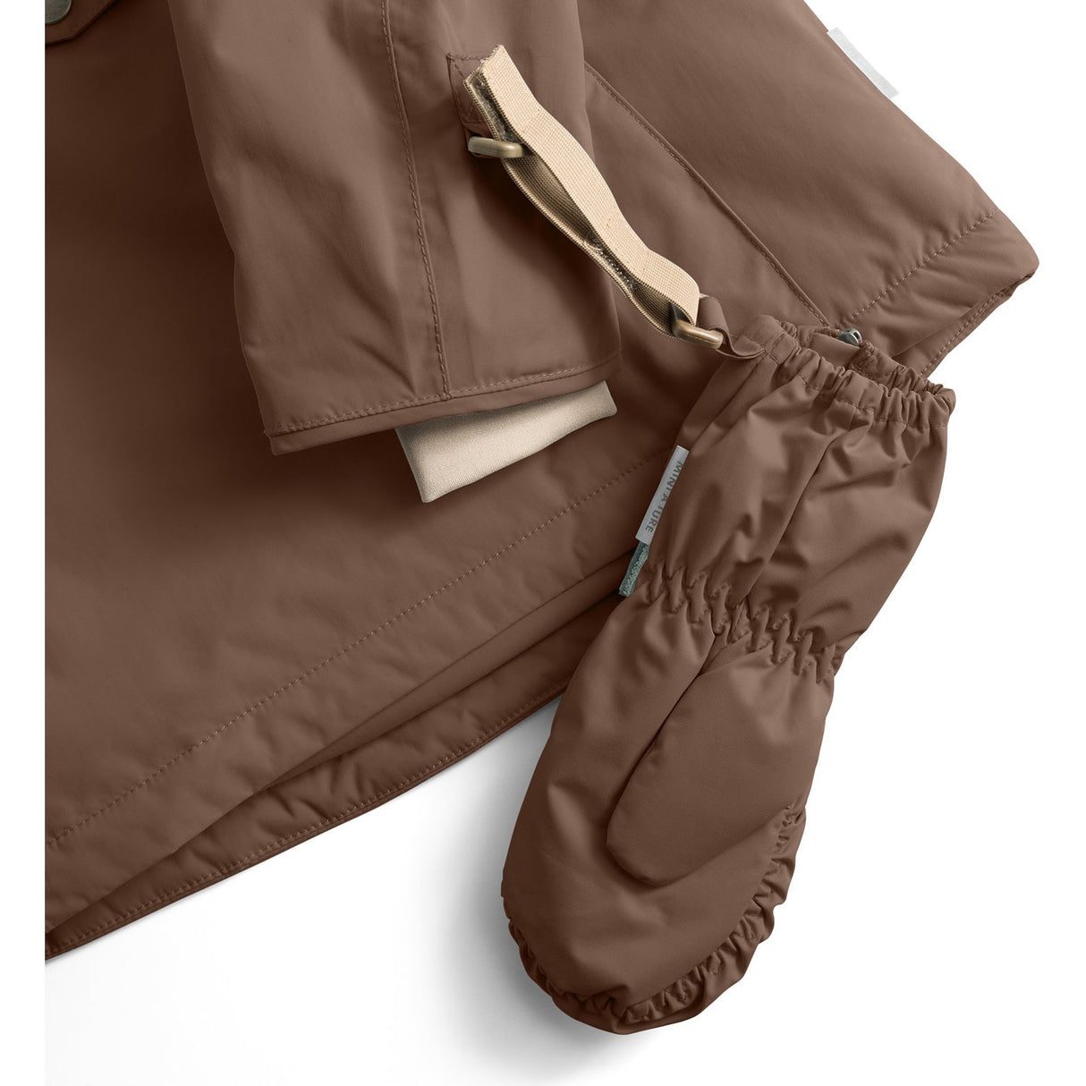 Mini A ture Chestnut Brown Matcesar Fleece Lined Votter