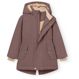 Mini A ture Peppercorn Plum Matvikania Fleece Lined Winter Jacket. GRS