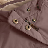 Mini A ture Peppercorn Plum Matwang Fleece Lined Winter Jacket. GRS