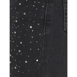 kids ONLY Washed Black Rhinestones Kogjuicy Hw Rhinestone Wide Leg Dnm