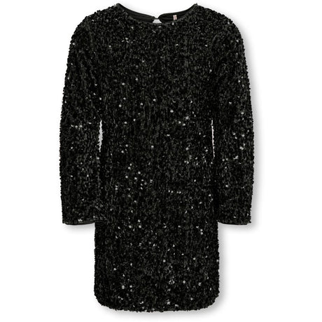 kids ONLY Black Kogconfidence Life Ls Seq Flrd Kjole Jrs