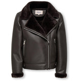 kids ONLY Black Coffee Kogstarry Bonded Teddybjørn Jakke Otw