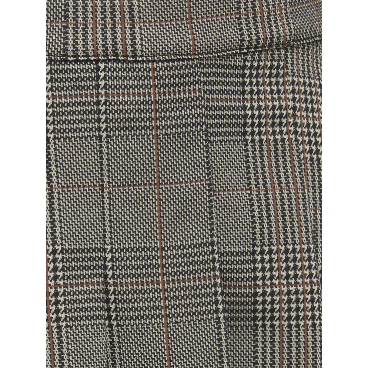 kids ONLY Seal Brown Libra Checks Kogfine Pleat Skjørt Jrs