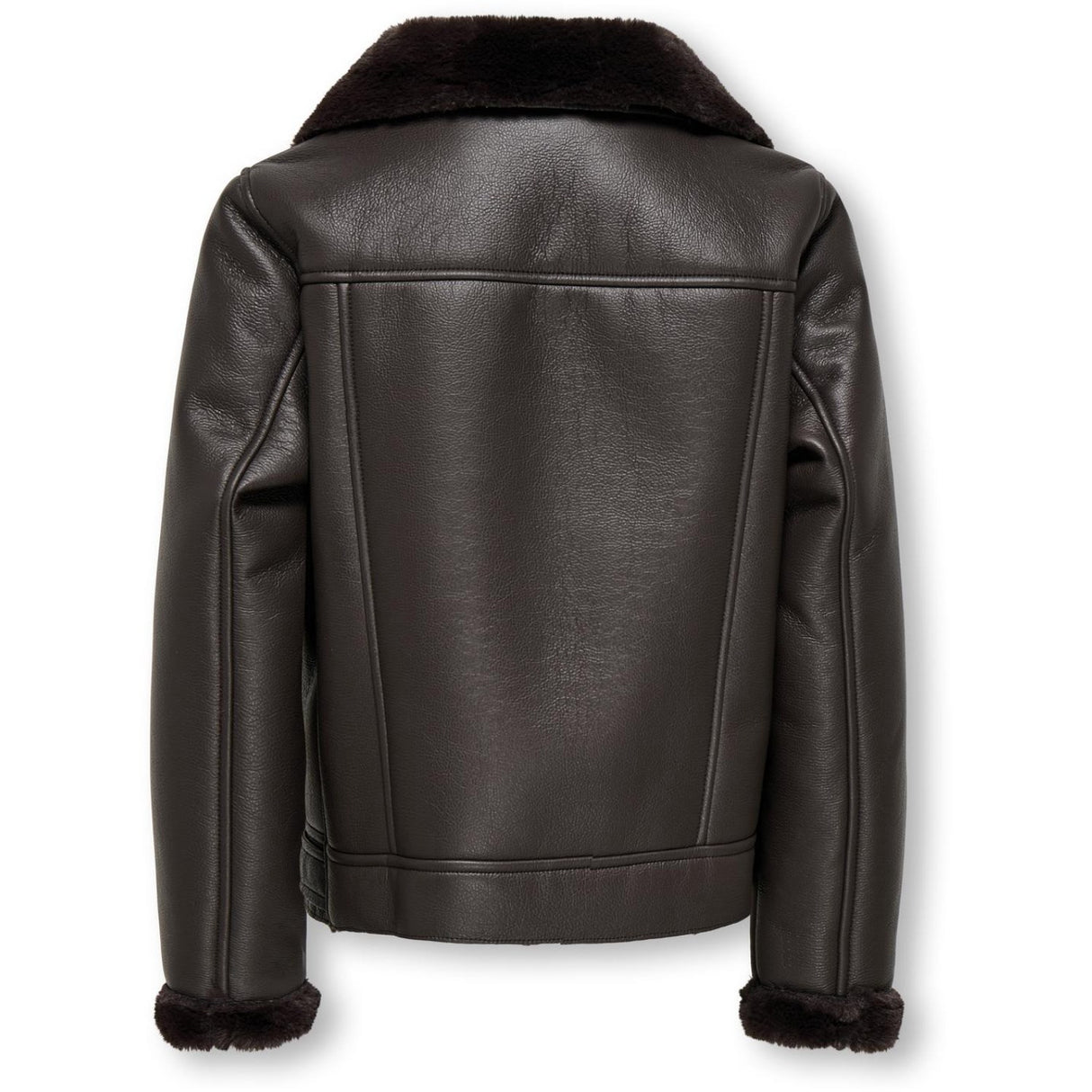 kids ONLY Black Coffee Kogstarry Bonded Teddybjørn Jakke Otw