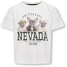 kids ONLY Cloud Dancer Nevada Kogditte Life S/S Ovz Printed Topp Jrs