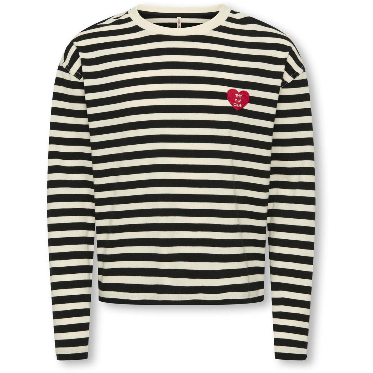 kids ONLY Black Cloud Dancer/Detail Heart High Risk Red Koglivina L/S O-Neck Stripe Topp Jrs