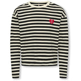 kids ONLY Black Cloud Dancer/Detail Heart High Risk Red Koglivina L/S O-Neck Stripe Topp Jrs