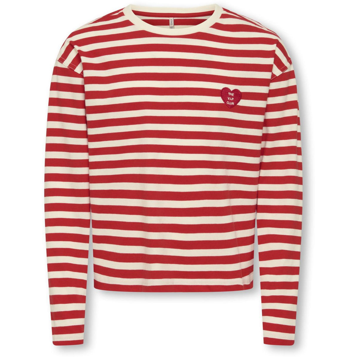kids ONLY High Risk Red Cloud Dancer/Detail Heart High Risk Red Koglivina L/S O-Neck Stripe Topp Jrs