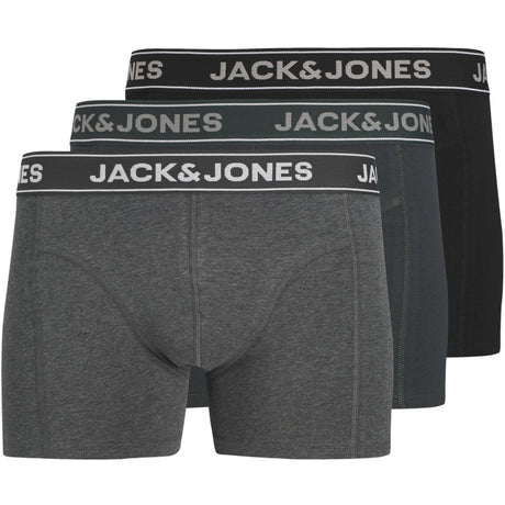 Jack & Jones Junior Dark Grey Melange Jacblack Friday Trunks 3 Pakke Jnr