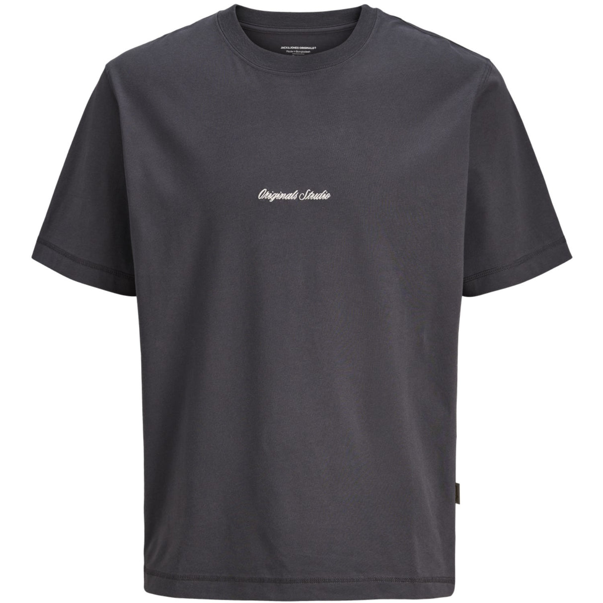 Jack & Jones Junior Asphalt Jornorrebro Emb Tee Ss Cn Noos Jnr
