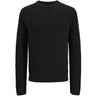 Jack & Jones Junior Black Jjglobal Strikk Crew Neck Jnr