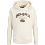 Jack & Jones Junior Antique White Jjari Branding Sweat Hette Jnr