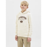Jack & Jones Junior Antique White Jjari Branding Sweat Hette Jnr