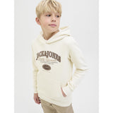 Jack & Jones Junior Antique White Jjari Branding Sweat Hette Jnr