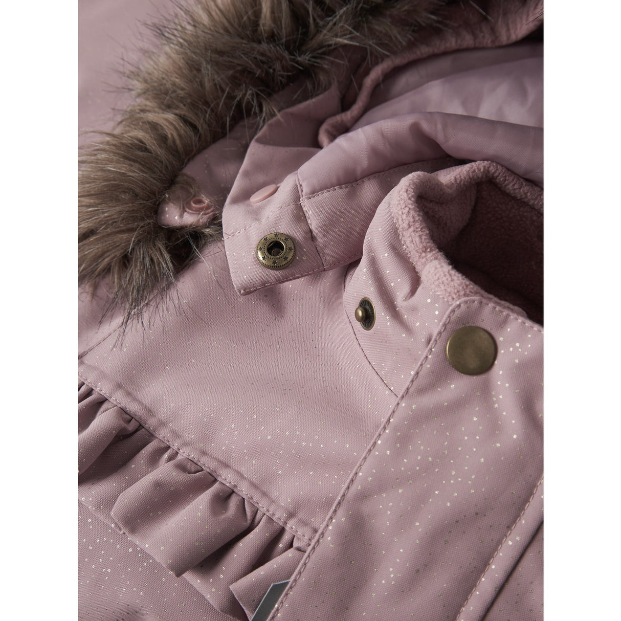 Name It Woodrose Nmfsnow10 Drakt Frill Glitter Fo