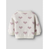 Name It Cloud Dancer Keepsake Lilac Heart Nbfoana Ls Strikk