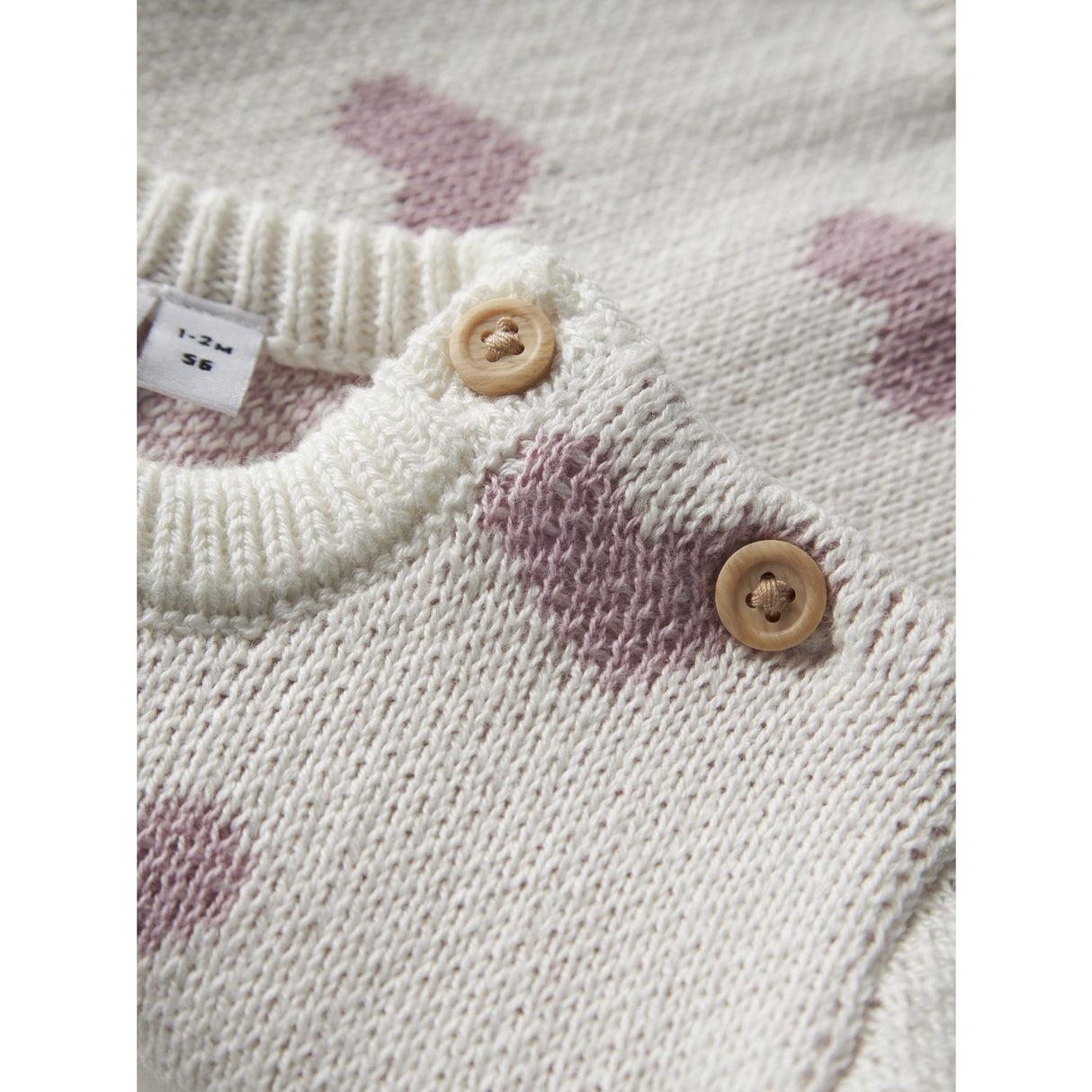 Name It Cloud Dancer Keepsake Lilac Heart Nbfoana Ls Strikk