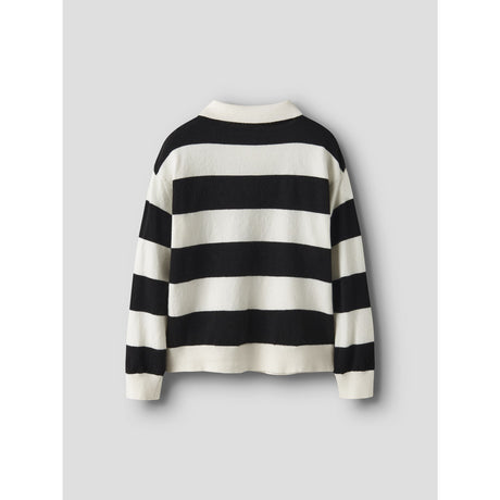 Name It Black Nkmobert Ls Loose Strikk Polo