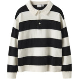 Name It Black Nkmobert Ls Loose Strikk Polo