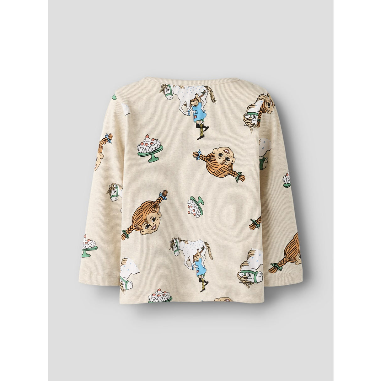 Name It Peyote Melange Nmfsoca Pippi Ls Topp Sky