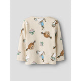 Name It Peyote Melange Nmfsoca Pippi Ls Topp Sky