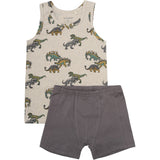 Minymo Beige Melange Undertøy Sett Aop