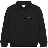 Les Deux Kids Black West Side Half-Zip Collegegenser KIDS
