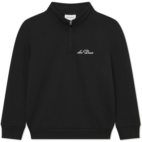 Les Deux Kids Black West Side Half-Zip Collegegenser KIDS