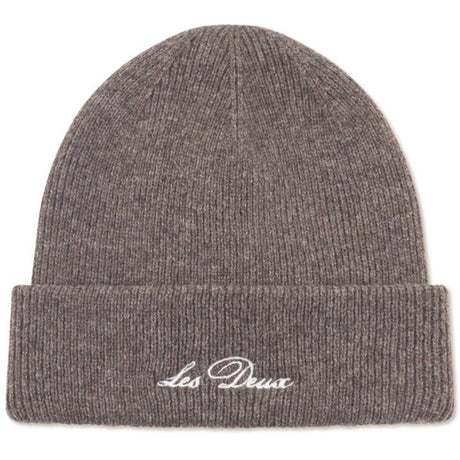 Les Deux Kids Mountain Grey Melange Wayne Embroidered Beanie KIDS