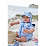 Mikk-Line Faded Denim Swim Lue UV AOP