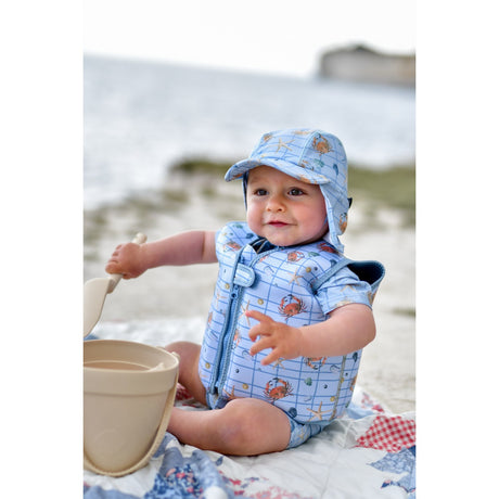 Mikk-Line Faded Denim Swim Lue UV AOP