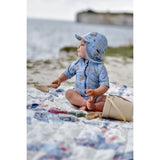 Mikk-Line Faded Denim Swim Lue UV AOP