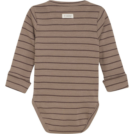 FIXONI Mocha Meringue Omslags Body Ls Rib