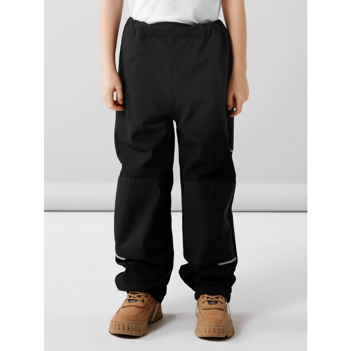 Name it Softshell Black Alfa Solid Noos Bukser