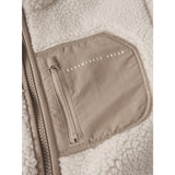 Name It Moonbeam Chest Pocket Savannah Tan Nknmattia Sherpa Jakke Pb