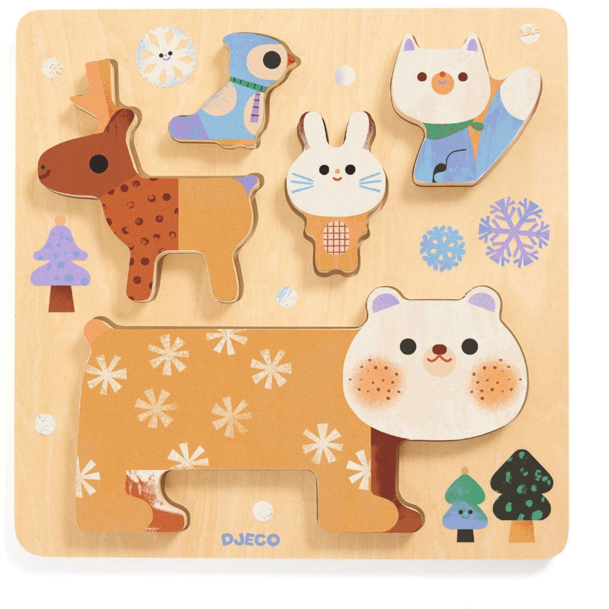 Djeco Woodystack Puslespill