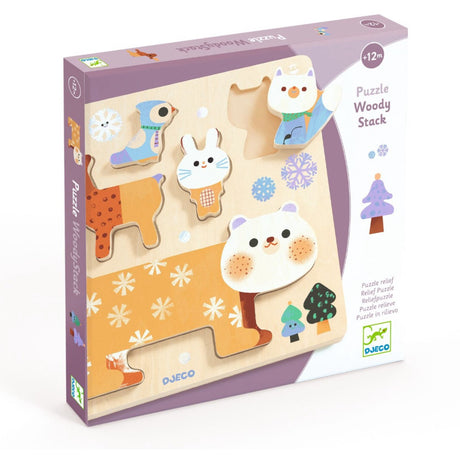Djeco Woodystack Puslespill
