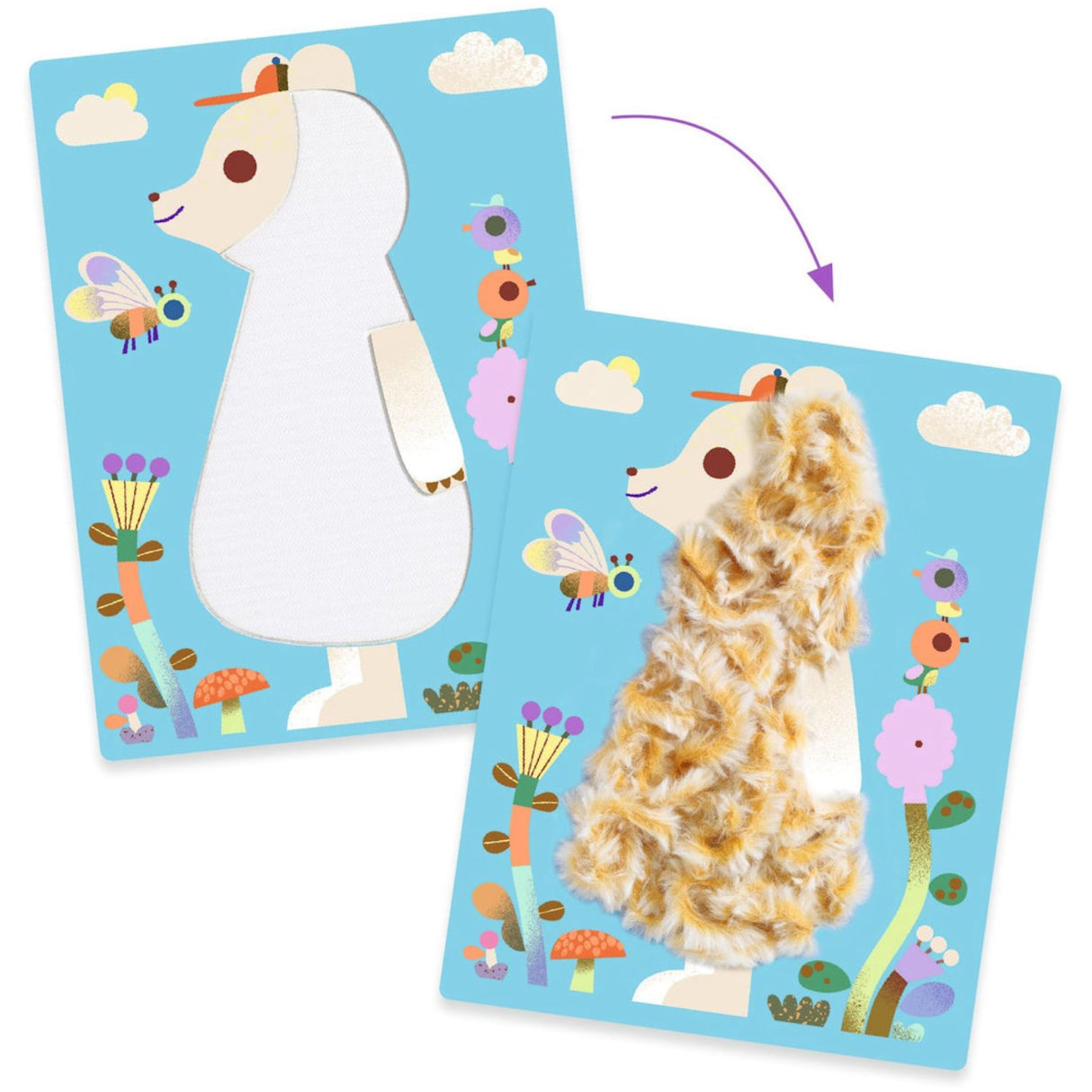 Djeco Kreativ Garn Fluffy Venner!