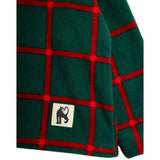 Mini Rodini Green Plaid AOP Fleece Ls Topp