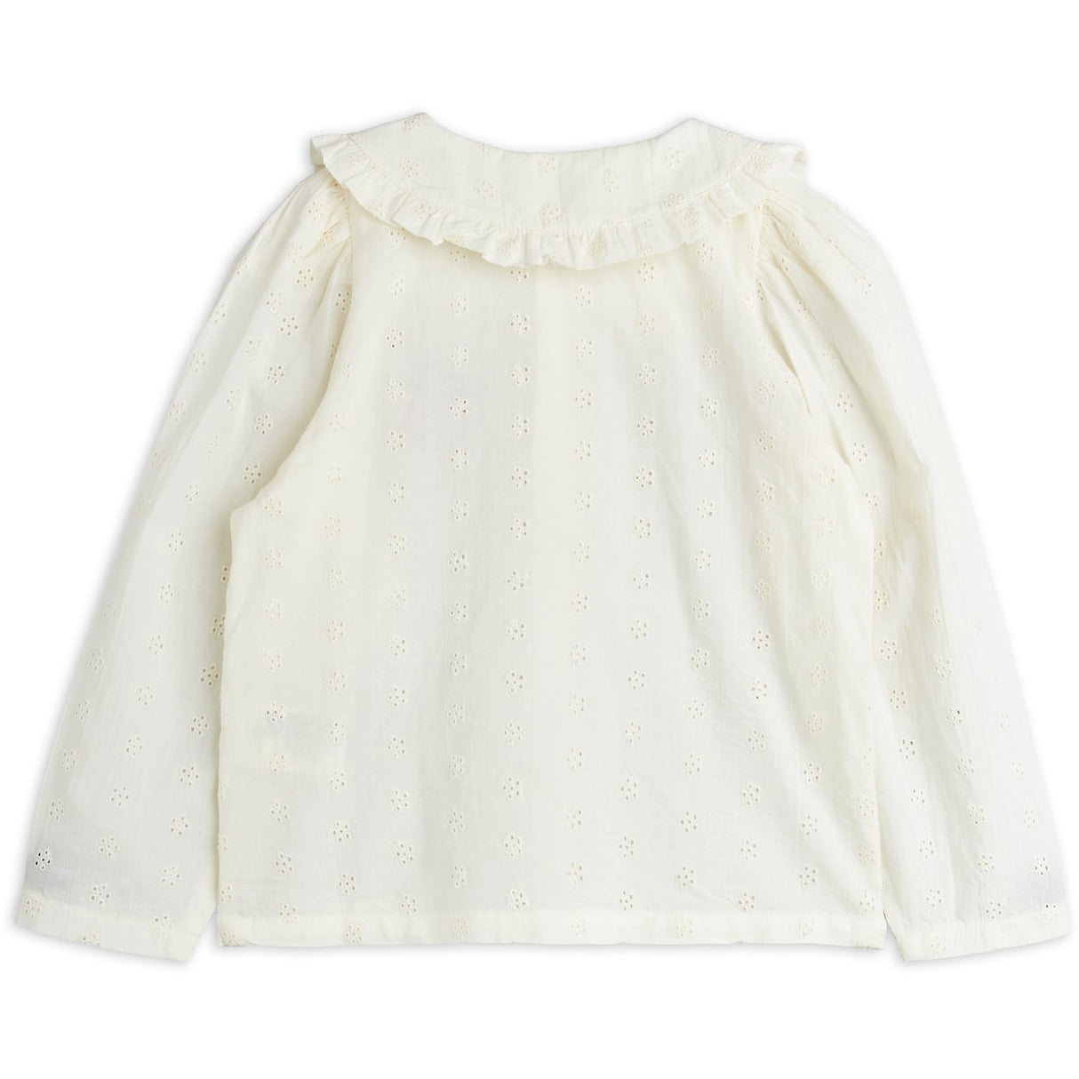 Mini Rodini White Strawberry Emb Schiffli Bluse