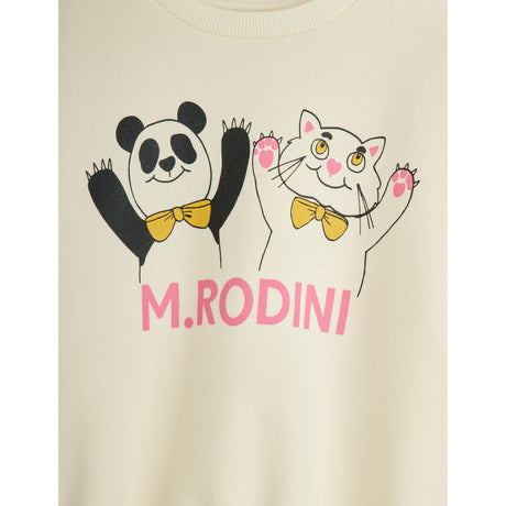 Mini Rodini Offwhite Panda & Cat Sp Collegegenser