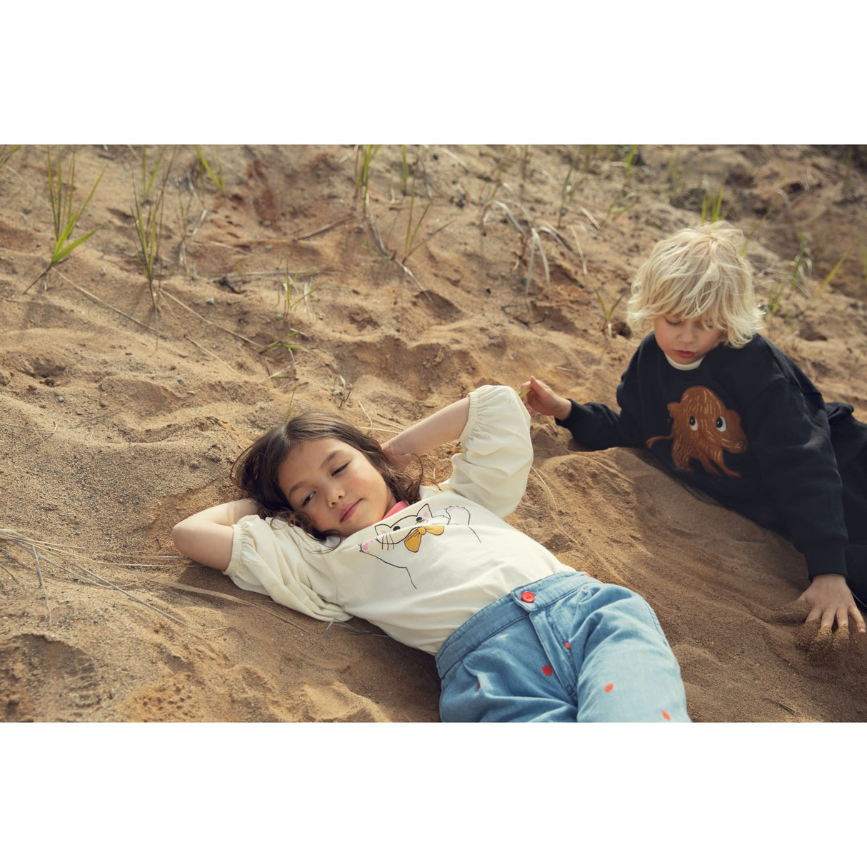 Mini Rodini Black Mammoth Chenille Collegegenser