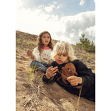 Mini Rodini Black Mammoth Chenille Collegegenser