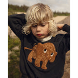 Mini Rodini Black Mammoth Chenille Collegegenser