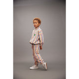 Mini Rodini Multi Clover Emb Half Zip Collegegenser