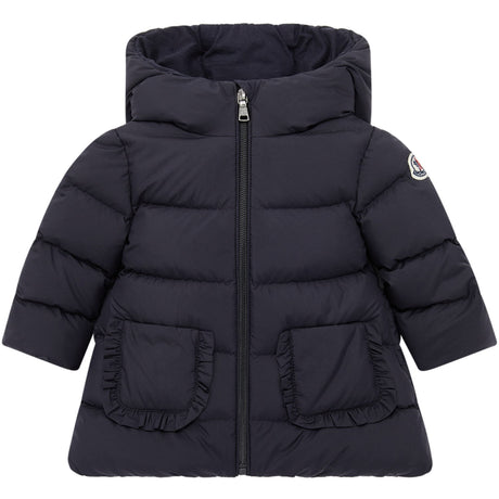 Moncler Navy Molan Long Parka Jakke