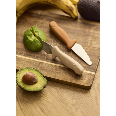 FILIBABBA Pumpkin + Offwhite Beginner's Cutting Knives 2-Pakning